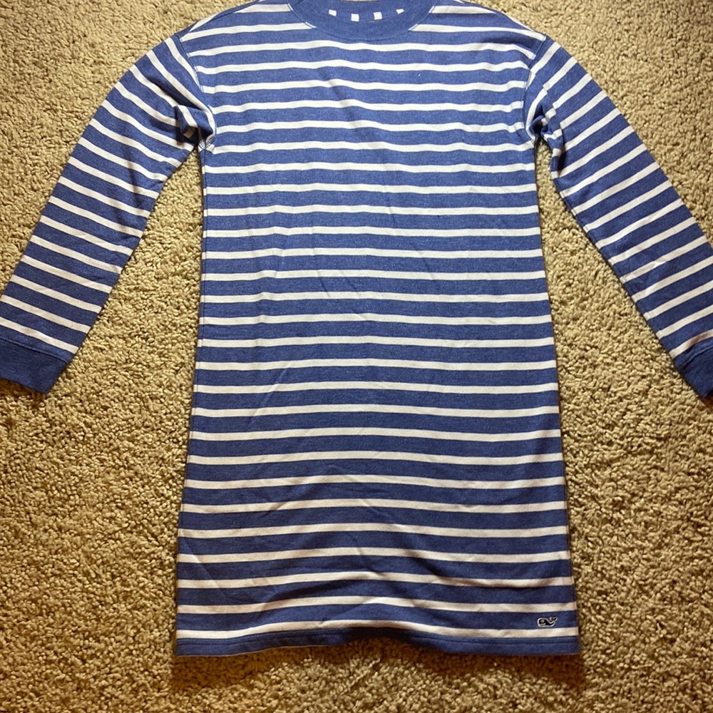 Vineyard Vines girls striped long-sleeve dress